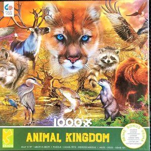 Animal Kingdom Puzzle 100 Piece + Poster New